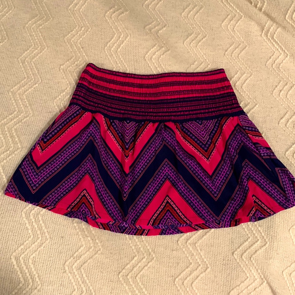Express Smocked Waist Mini Skirt